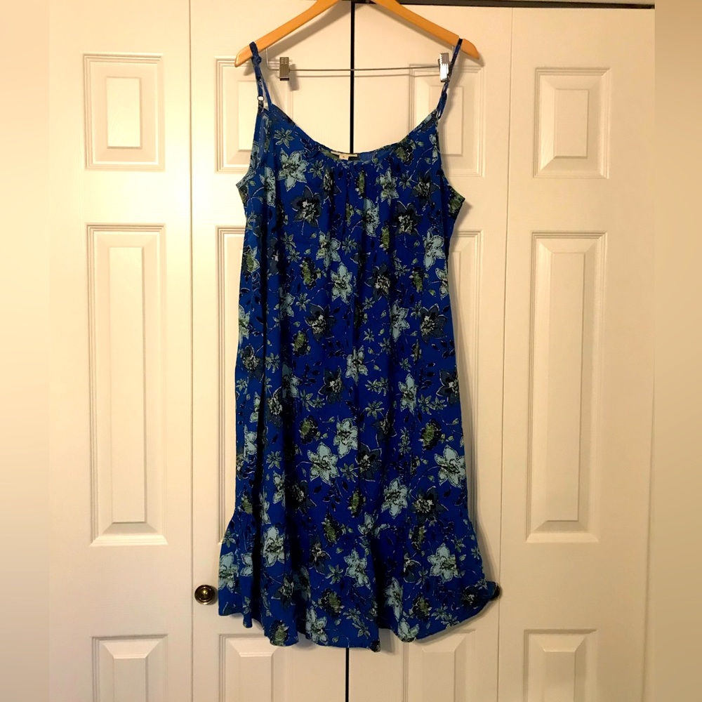 Beautiful summer midi sundress size XL swimsuit coverup EUC